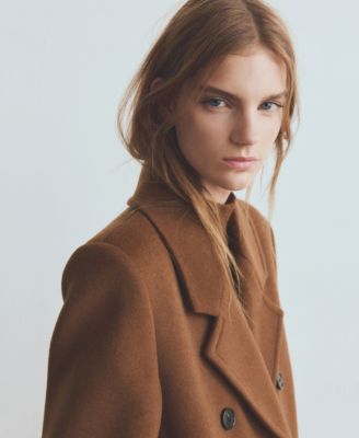 Women's Double-Breasted Wool Coat