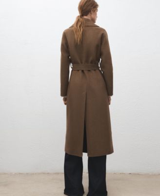 Women's Belted Handmade Wool Coat