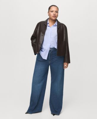 Women's High-Waisted Wide-Leg Jeans