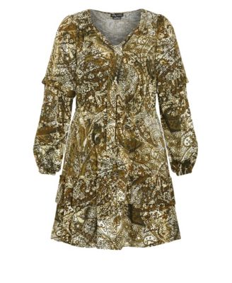 Women's Plus Size Nicky Print Dress