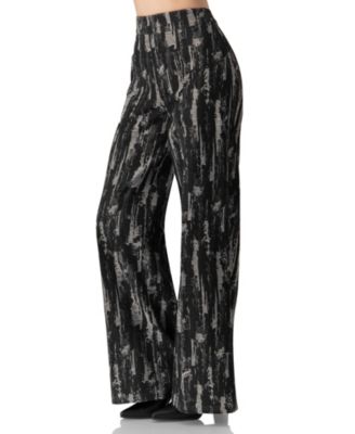 Women's Abstract Print Wide-Leg Jeans