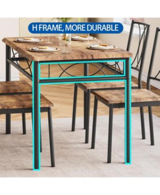 Kitchen Table Small Dining Table Set for 2 Table and Chairs Set of 2