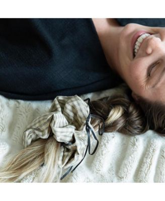 Women's Oversized Ribbon Scrunchie Set of 3 - Plaid Bows