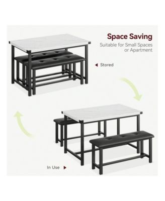 Kitchen Table Dining Table Set For 4  for Dining Room, Home Office, Living Room