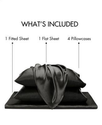 Satin Luxury 7-Pc. Sheet Set, Split King