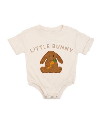 Baby Boys Bunny Patch Easter Short Sleeve Romper