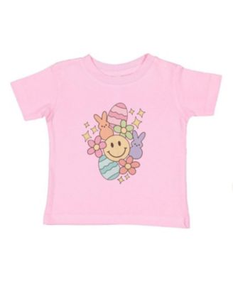 Toddler Girls Easter Doodle Short Sleeve T-Shirt