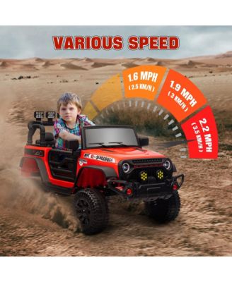 12V Kids Ride On Truck with Music Lights and Remote