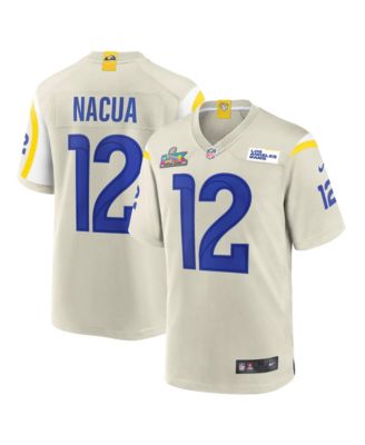 Men's Puka Nacua Cream Los Angeles Rams Super Bowl LX Game Jersey