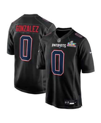 Men's Christian Gonzalez Black New England Patriots Super Bowl LX Fashion Game Jersey