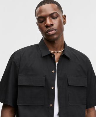 Men's Relaxed-Fit Short-Sleeve Ripstop Shirt