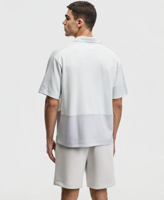 Men's Relaxed-Fit Spliced Polo Shirt