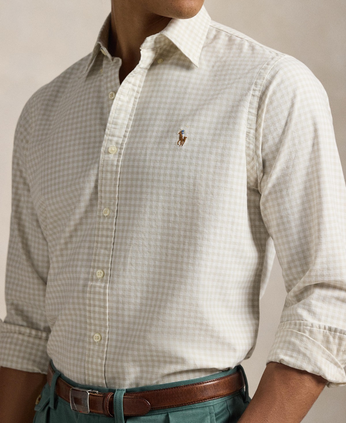 Мужские Polo Ralph Lauren Men's Classic-Fit Oxford Shirt — фото 4