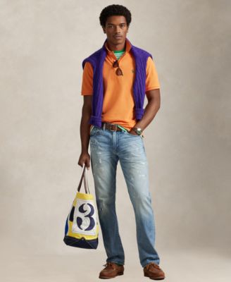 Men's Custom Slim Fit  Mesh Polo