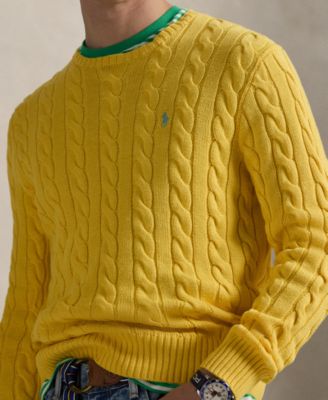 Men's Cable-Knit Cotton Sweater