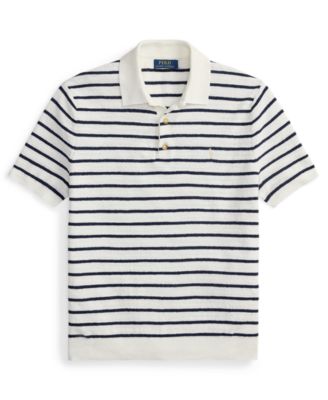 Men's Short-Sleeve Polo Collar Sweater