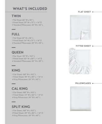 Satin Luxury 6-Pc. Sheet Set, Cal King