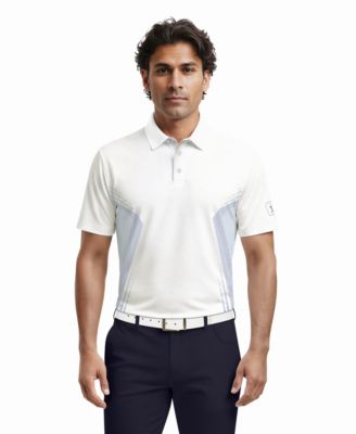 Men's Faux Seamless Mapped Golf Polo Shirt