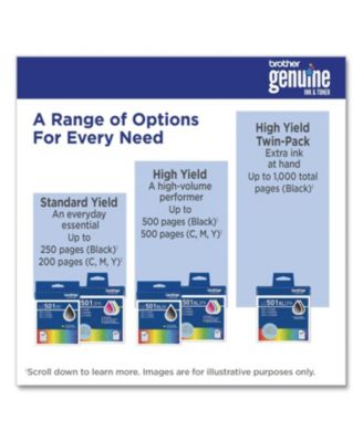 LC501XLYS 500 Page-Yield High-Yield Ink - Yellow