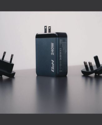 32205 240 Watts 4-Port GaN Wall Charger - Black/Gray