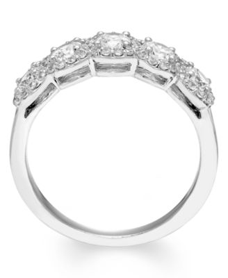 Five-Stone Diamond Band (1 ct. t.w.) in 14k White Gold