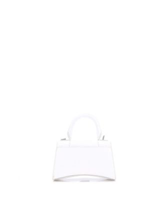 XS Hourglass Top Handle Bag Embossed Leather