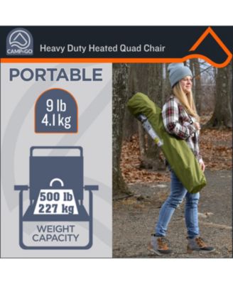 3 x 2 x 3 ft Moss Heavy Duty Heated Quad Chair