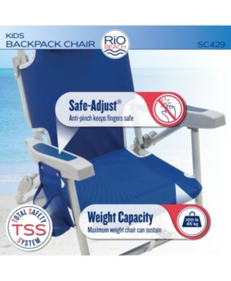 2 x 2 x 2 ft Multi Kids Backpack Chair