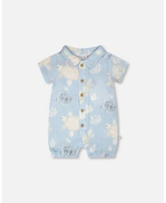 Baby Boys Muslin Romper