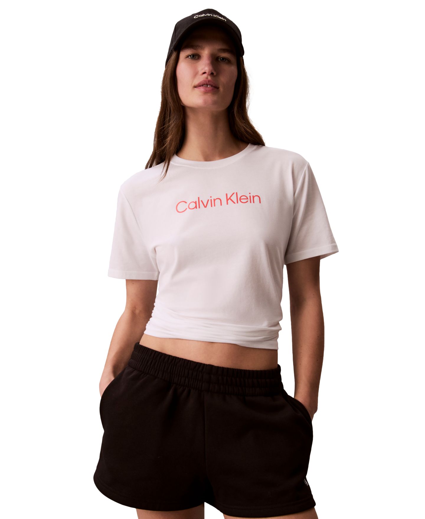 Женская футболка Calvin Klein Performance Commuter Short-Sleeve T-Shirt, цвет: Белый — фото 3