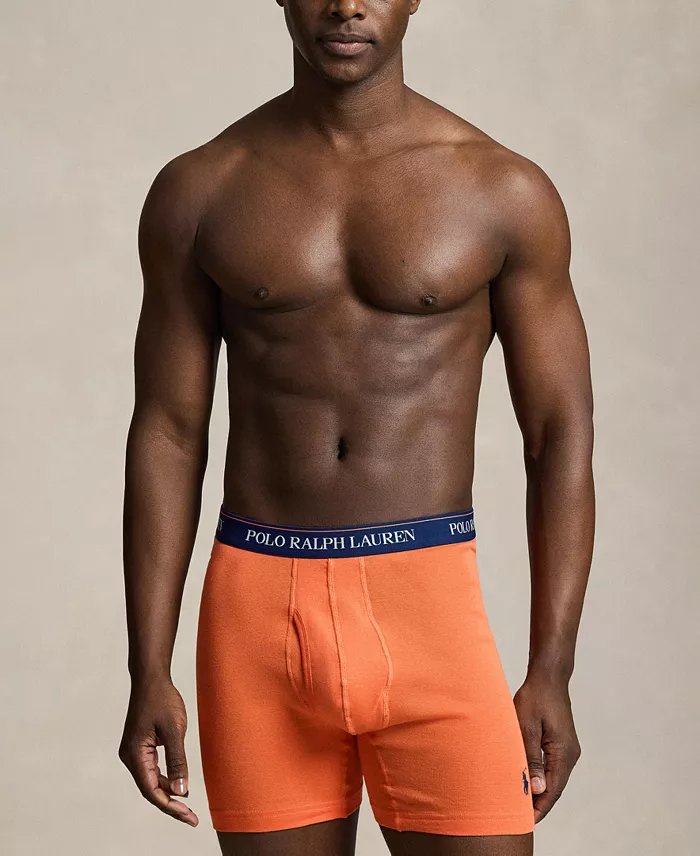Men's Classic Cotton Knit Boxer Briefs , 3-Pack Set - thumbnail 2
