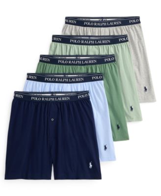 Men's Classic Cotton Knit Boxer Briefs, 5-Pack Set