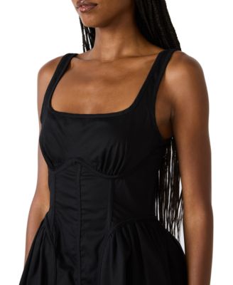 Juniors' Square Neck Short Dress