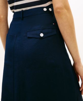 Women's Tailored Utility Knee Midi Skirt