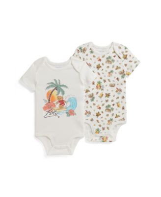 Baby Boys' Crewneck Bodysuits, 2-Pack