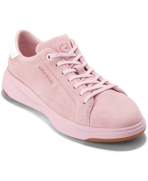 Женские кроссовки Cole Haan GrandprØ Tennis Lace-Up, цвет: Бледный сиреневый замшевый