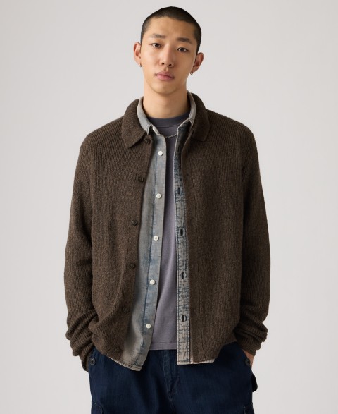Мужские Levi's Premium Men's Catalina Spread Collar Cardigan