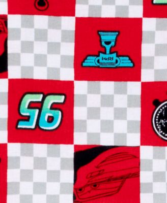 Boys' Toddler 2T-4T McQueen Graphic Tops, Shorts, and Pants, 4-Piece Pajama Set