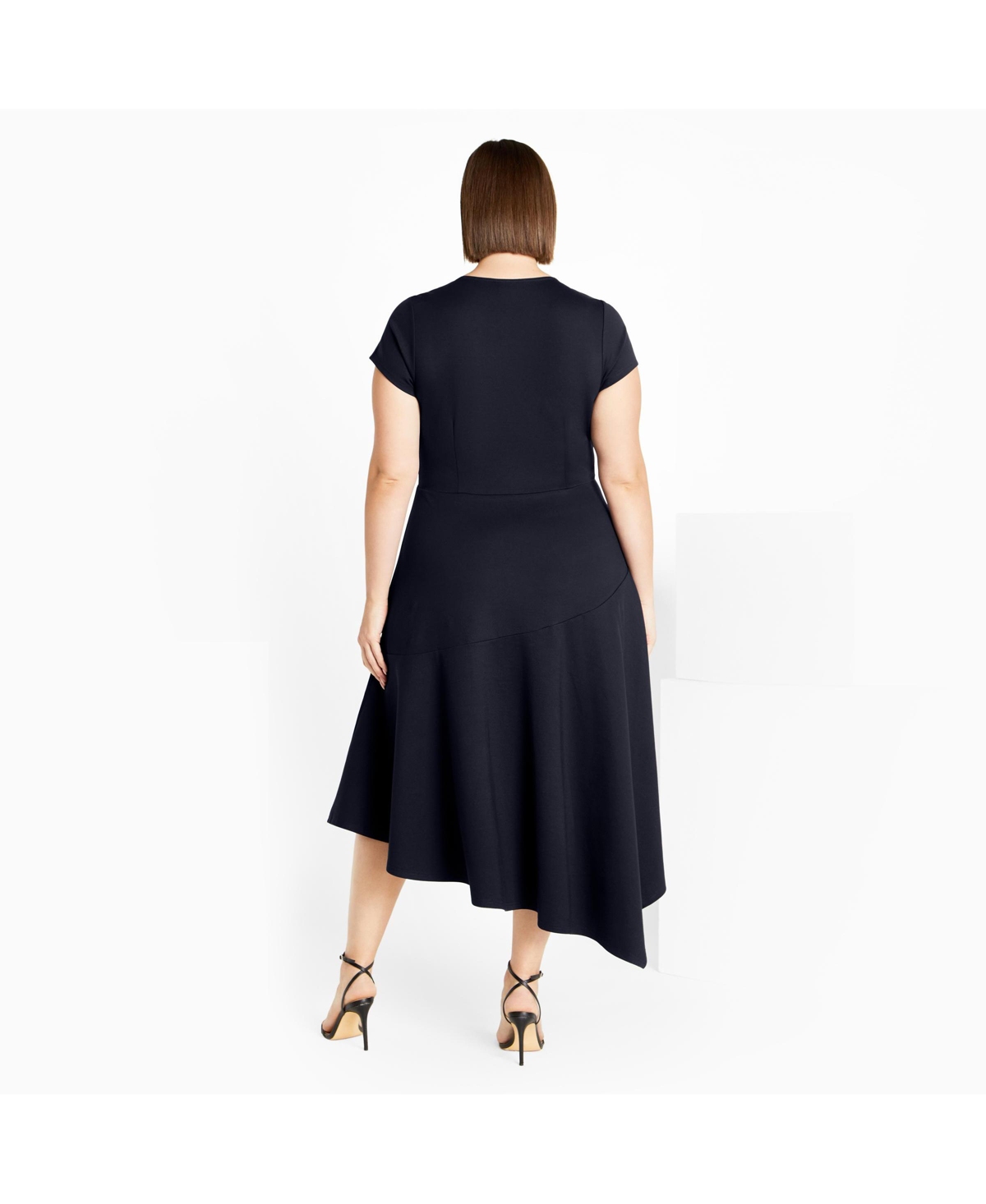 City Chic Women's Plus Ponte Flare Dress