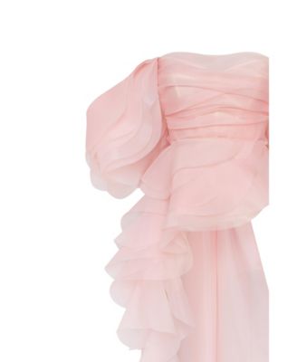 Womens Dreamy off-shoulder blouse with meringue flounces