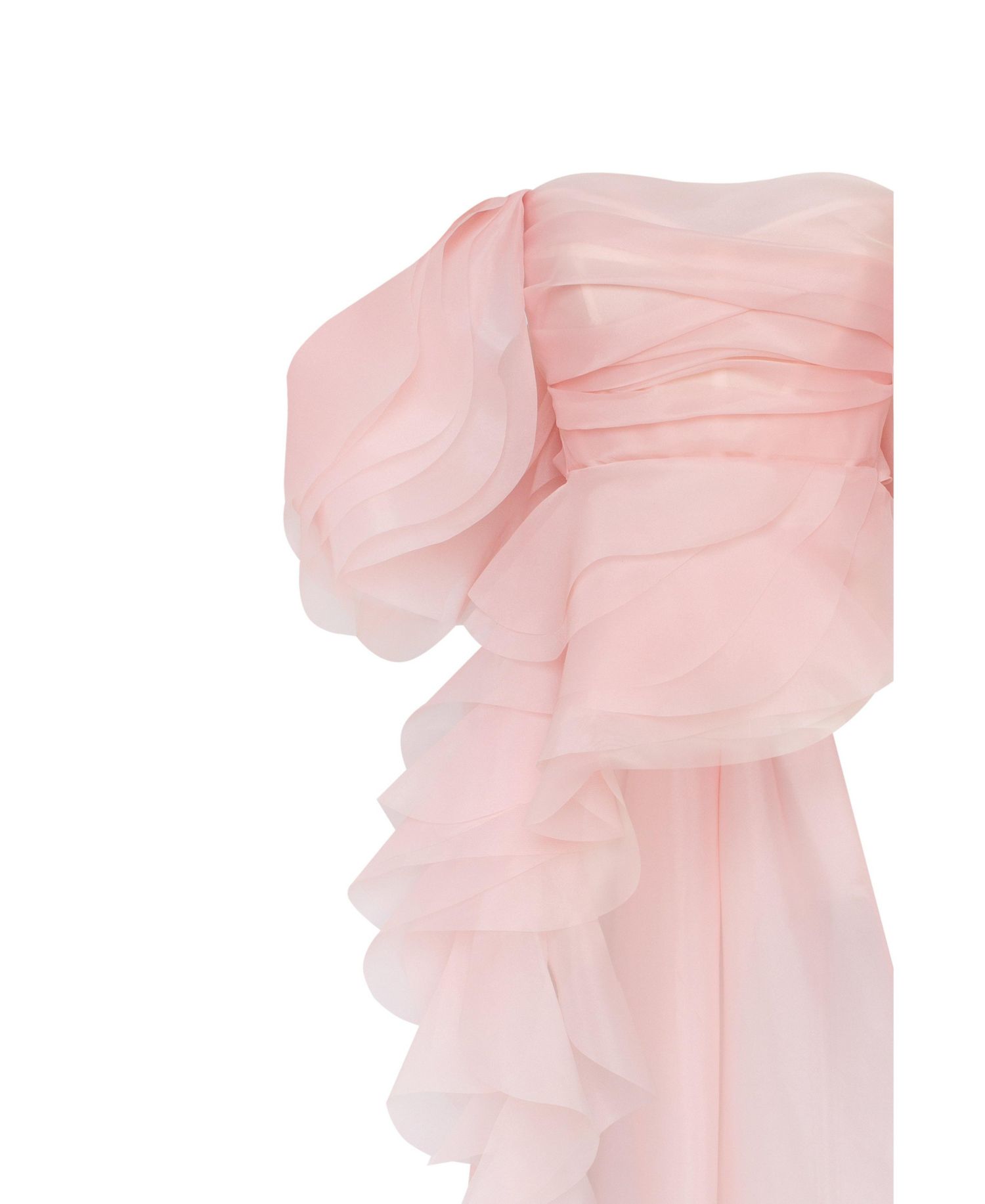 Womens Dreamy off-shoulder blouse with meringue flounces