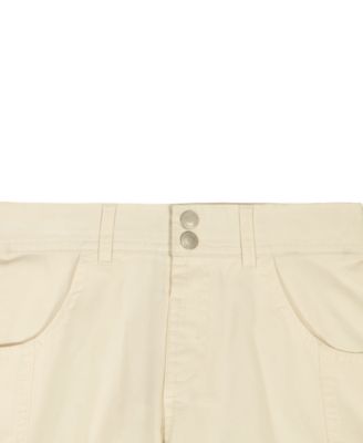 Girls' 4-6X Dotted Crinkle Gauze Knot-Front Shirt and Twill Shorts, 2-Piece Set