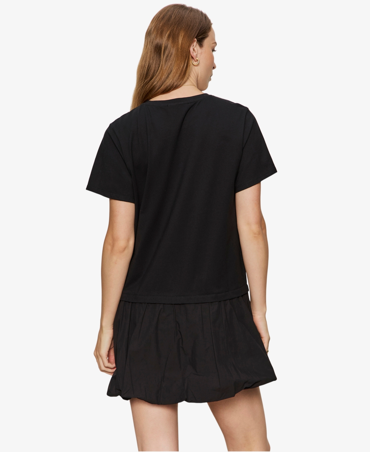 Sanctuary Women's For Keeps Bubble Crew Neck T-Shirt Dress