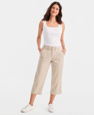Style & Co Women's Seamed Utility Capri Pants, Macy's Exclusive