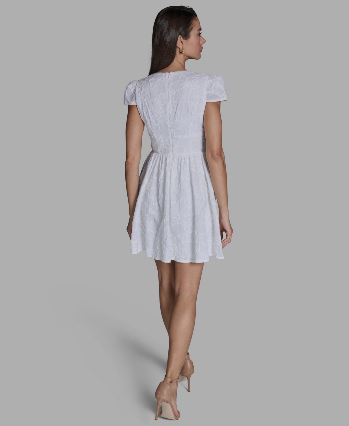 Bcbg Women's Embroidered V-Neck Mini Dress