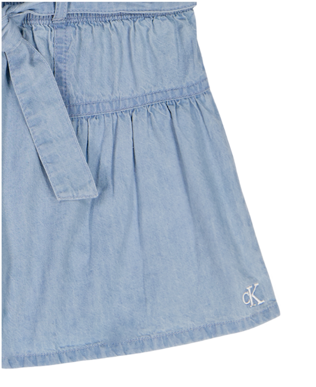 Calvin Klein Girls' 7-16 Paper Bag Waist Shorts