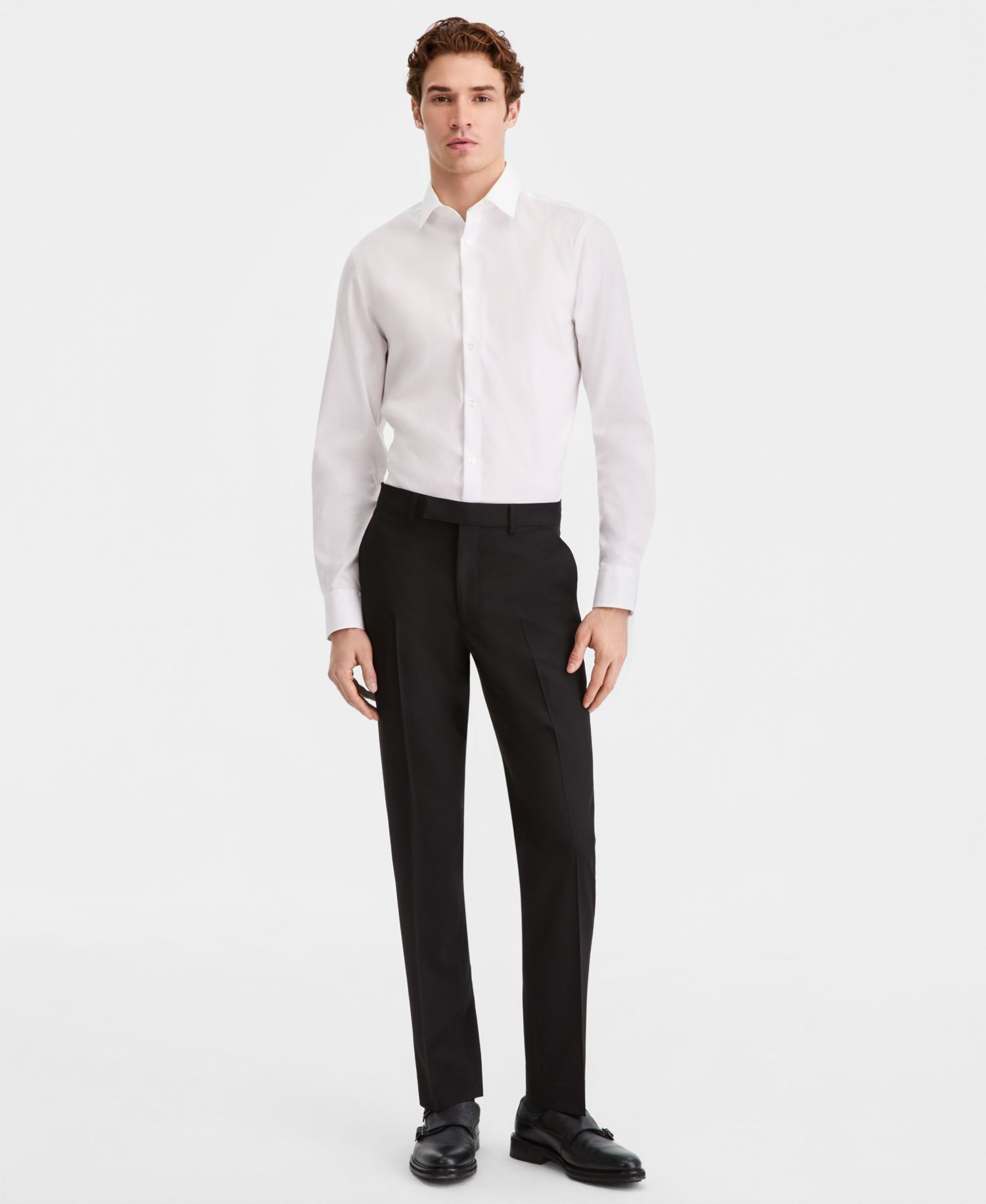 Men's Double-Breasted Slim-Fit 2-Piece Suit