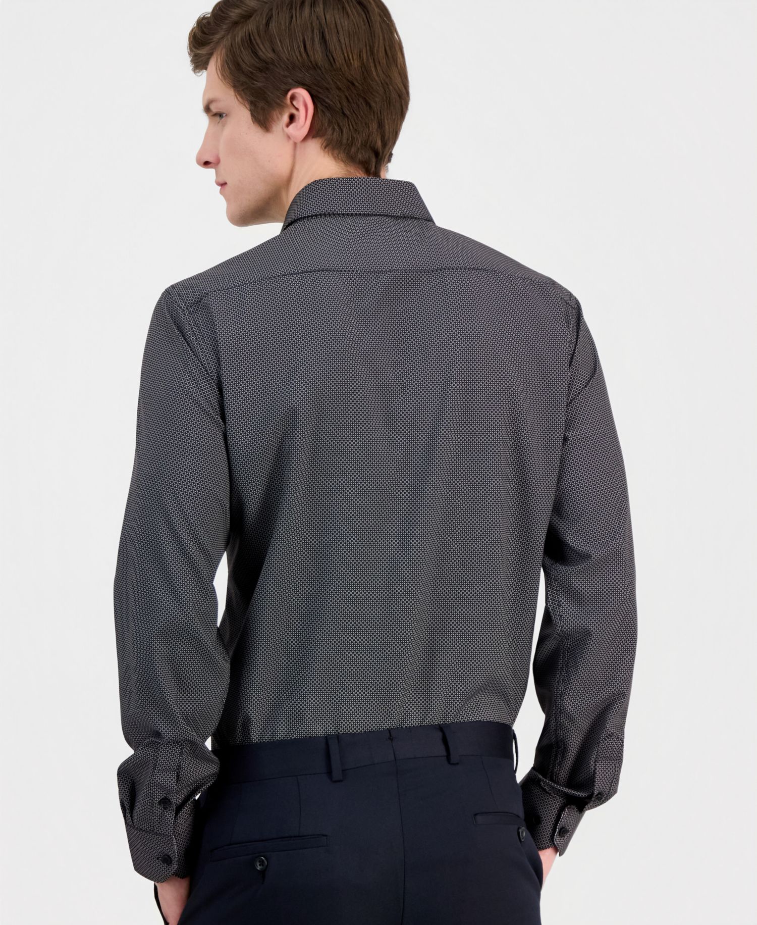 Men's Slim-Fit Performance Four-Way Stretch Dress Shirt
