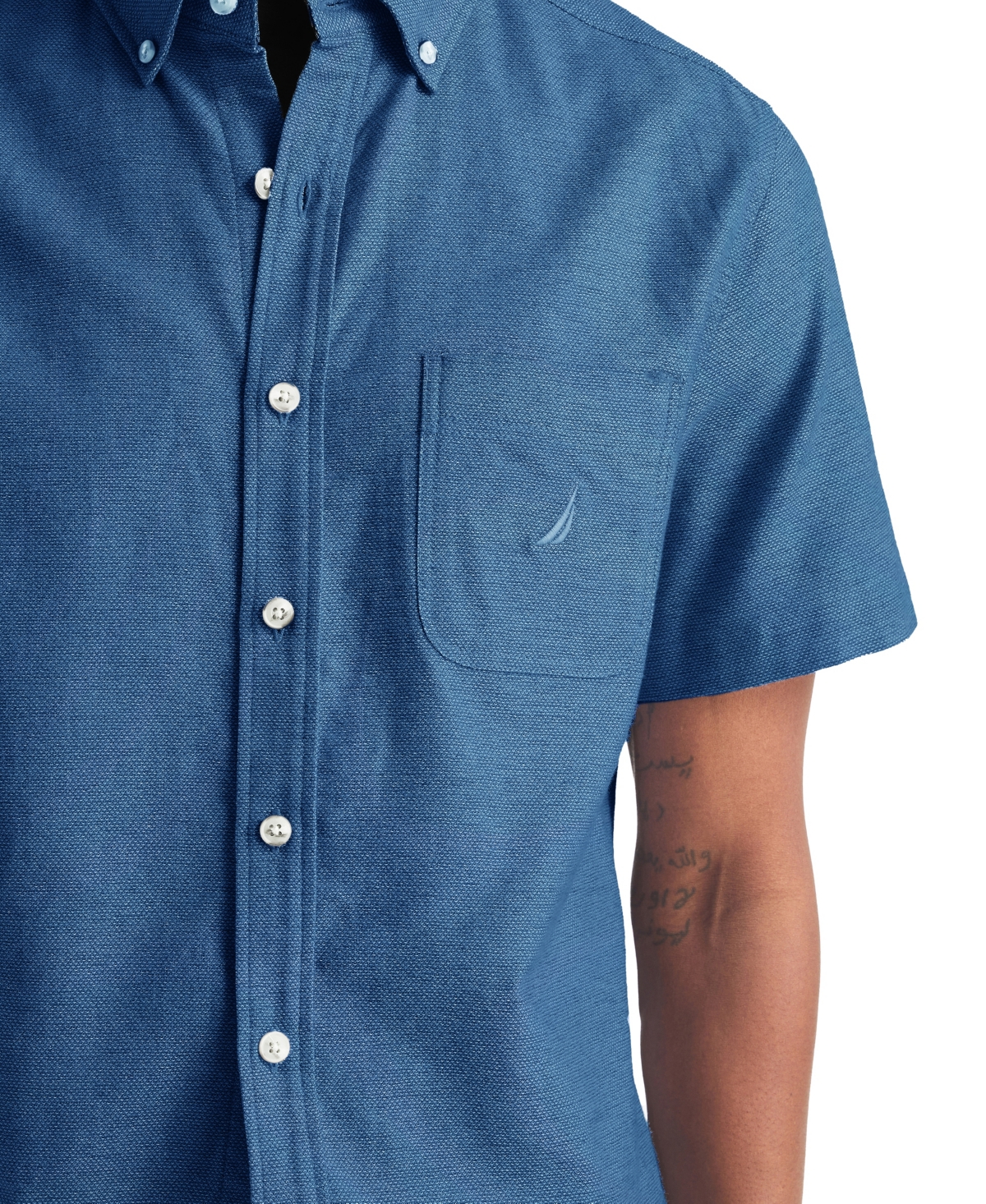 Nautica Men's Oxford Short-Sleeve Shirt