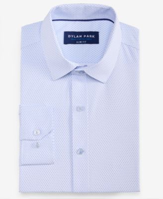 Men's Slim-Fit Performance Four-Way Stretch Dress Shirt